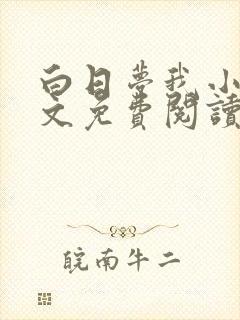 白日梦我小说全文免费阅读笔趣阁