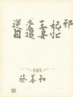 逆袭王妃邪王日日追妻忙封面