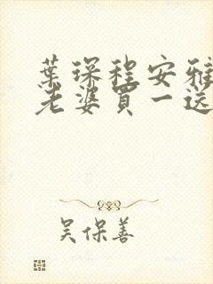 叶琛程安雅亿万老婆买一送一封面