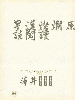 星汉灿烂原著小说阅读封面