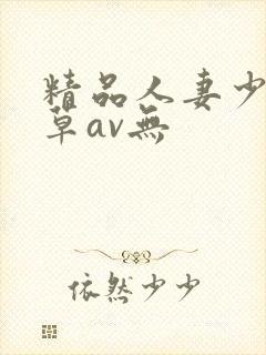 精品人妻少妇嫩草av无