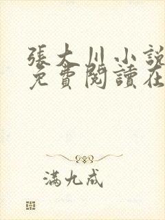 张大川小说全文免费阅读在线封面