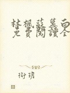 林枫苏慕白小说免费阅读全文最新章节