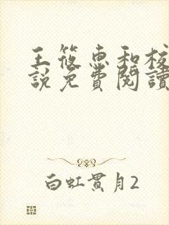 王筱惠和校长小说免费阅读封面