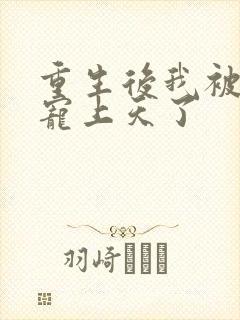 重生后我被大佬宠上天了