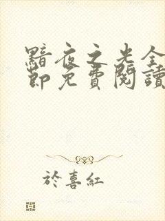 黯夜之光全部章节免费阅读