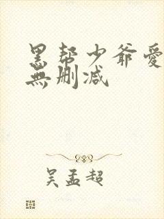 黑帮少爷爱上我无删减封面