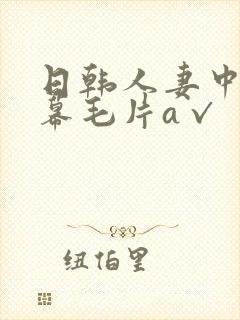 日韩人妻中文字幕毛片a√