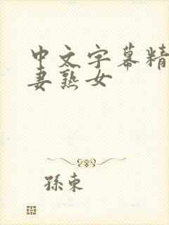 中文字幕精品人妻熟女封面