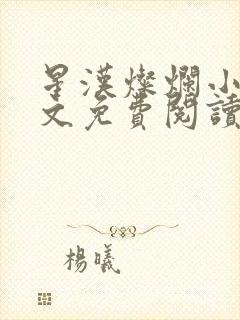 星汉灿烂小说全文免费阅读无删减封面