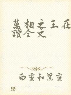 万相之王在线阅读全文