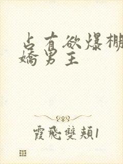 占有欲爆棚的病娇男主