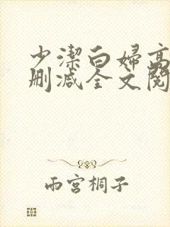 少洁白妇高义无删减全文阅读