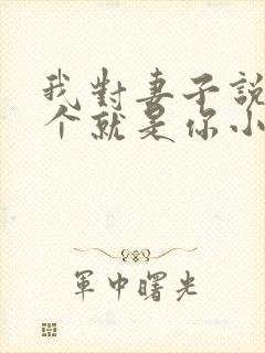 我对妻子说下一个就是你小说在线阅读