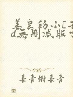 善良的小[子hd无删减版电