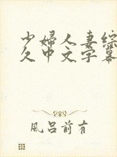 少妇人妻综合久久中文字幕