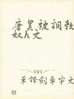 唐昊被调教成肉奴h文