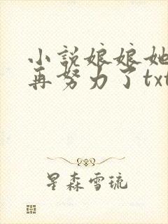 小说娘娘她不想再努力了txt封面