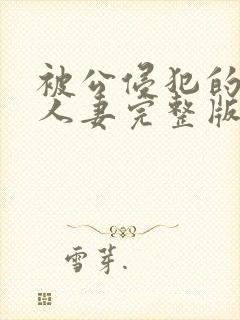 被公侵犯的漂亮人妻完整版封面