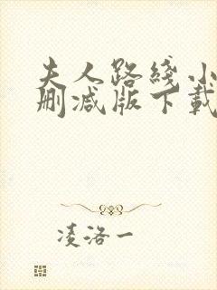 夫人路线小说无删减版下载