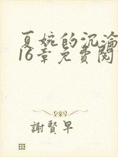 夏婉的沉沦之夜16章免费阅读