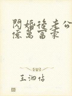 闪婚后老公竟是亿万富豪