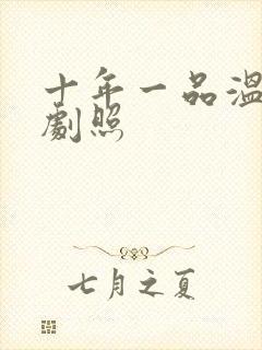 十年一品温如言剧照