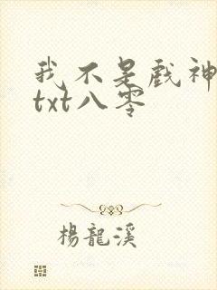 我不是戏神小说txt八零