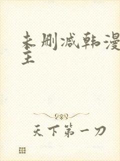 未删减韩漫双男主