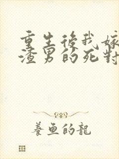 重生后我嫁给了渣男的死对头全文免费