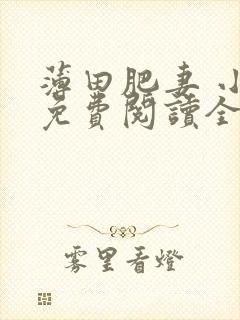 薄田肥妻 小说免费阅读全本封面