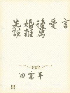 先婚后爱言情小说推荐