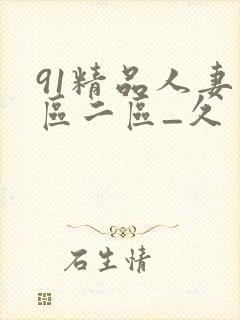91精品人妻一区二区_久