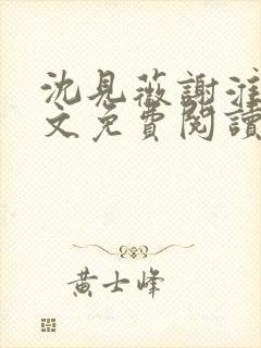 沈见薇谢淮宴全文免费阅读封面