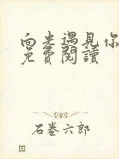 向光遇见你全文免费阅读