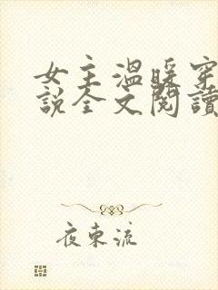 女主温暖穿越小说全文阅读