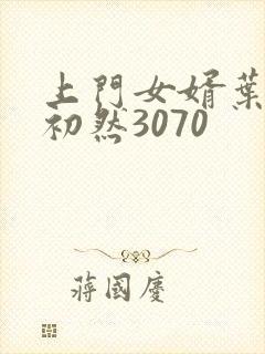 上门女婿叶辰萧初然3070封面