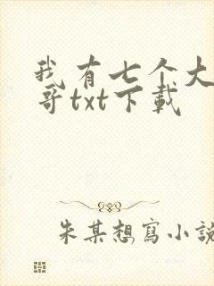 我有七个大佬哥哥txt下载封面