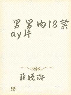 男男肉18禁gay片