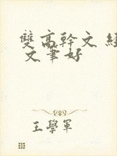 双高干文 经典 文笔好