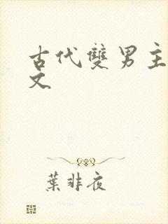 古代双男主训诫文封面