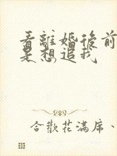 看离婚后前夫总是想追我