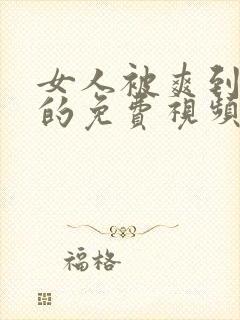 女人被爽到高潮的免费视频封面