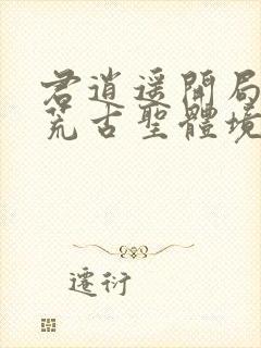 君逍遥开局签到荒古圣体境界