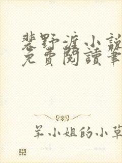 裴野渡小说全文免费阅读笔趣阁