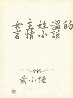 女主姓温的现代言情小说