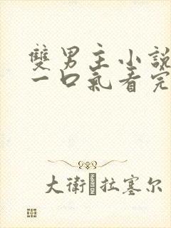 双男主小说推文一口气看完