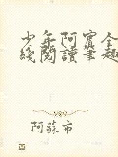 少年阿宾全文在线阅读笔趣阁