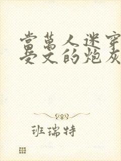 当万人迷穿成总受文的炮灰攻四封面