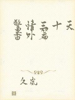 惊情三十天续写番外篇